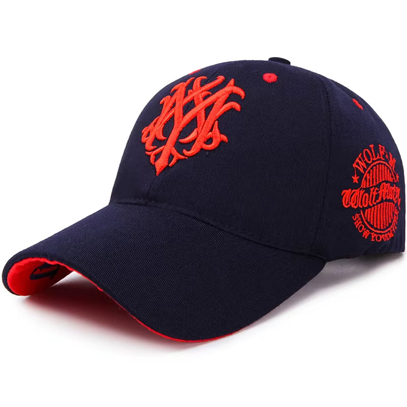 Totem Embroidered Baseball Cap Fashion Men Women Caps Spring and Summer Snapback Hip Hop Hat Adjustable Flame Sun Shading Hats