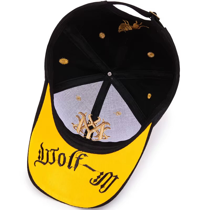 Totem Embroidered Baseball Cap Fashion Men Women Caps Spring and Summer Snapback Hip Hop Hat Adjustable Flame Sun Shading Hats