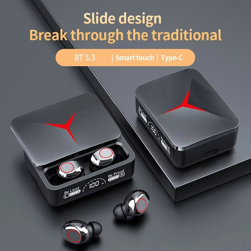 Original TWS M90 Wireless Headphones Sliding Cover Gaming Earphone Bluetooth 5.3 Sport Earbuds Music Headsets for Iphone Xiaomi