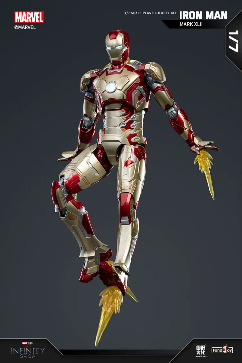 1:7 Original  Iron Man MK42 MK43 MK46MK5 MK6 MK7 DIY Toy Action Figure Tony Stark Legend Collection Anime Model Kids Gift