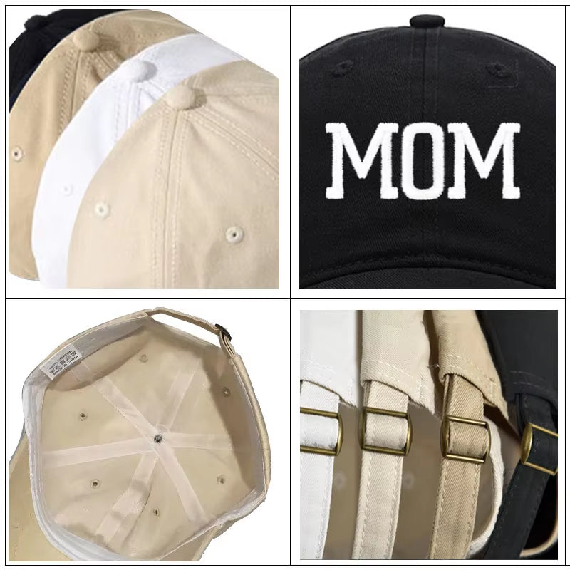 DAD MOM Embroidery Pure Cotton Men'S Baseball Cap for Man Womne'S Fashion Sport Golf Caps Sun Hat Dropshipping