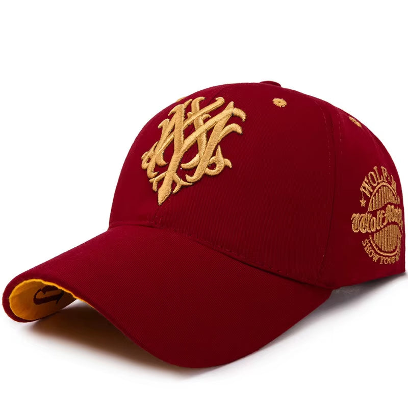 Totem Embroidered Baseball Cap Fashion Men Women Caps Spring and Summer Snapback Hip Hop Hat Adjustable Flame Sun Shading Hats