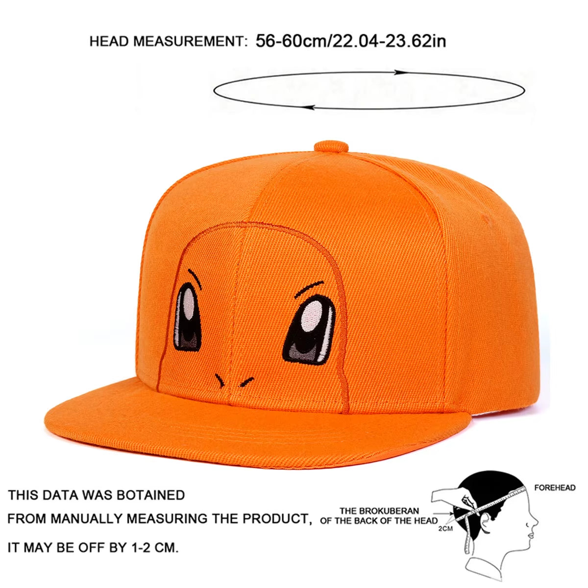Unisex Cute Cartoon Embroidery Hip-Hop Hats Outdoor Adjustable Casual Baseball Caps Sunscreen Hat